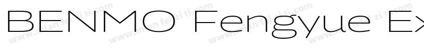 BENMO Fengyue Extra字体转换